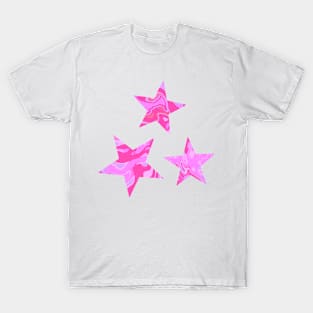 Bright pink stars T-Shirt